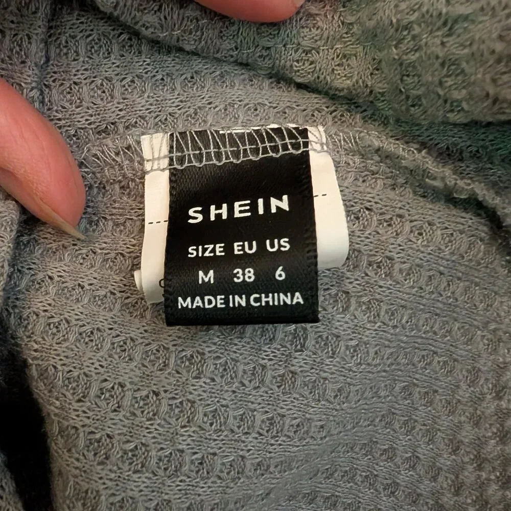 Shein Gray Knit Tank Top, Size Medium - Picture 9 of 11